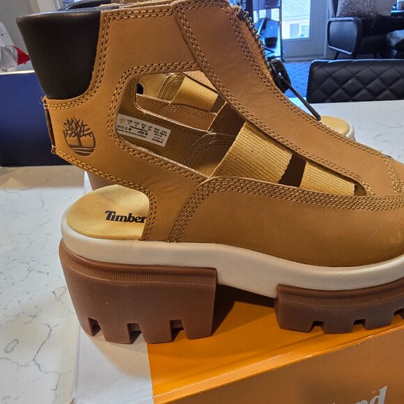 TIMBERLAND WOMEN'S EVERLEIGH GLADIATOR SANDALS TB0A634M754 Size 7 NEW - Picture 4 of 16